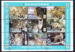 Niger 1413-1421 Gestempelt Als Kleinbogensatz, Tiere #RE358 - Niger (1960-...)