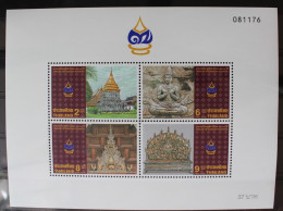 Thailand Block 73 Mit 1690-1693 Postfrisch Tempel #RJ415 - Thailand