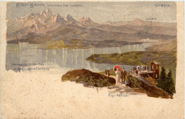 Rigi-Bahn - Vitznau Bei Luzern - Litho - Vitznau