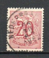 Belgium, 1951, Numeral On Heraldic Lion, 20c, USED - 1951-1975 Heraldic Lion
