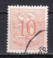 Belgium, 1951, Numeral On Heraldic Lion, 10c, USED - 1951-1975 Heraldic Lion