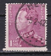 Belgium, 1936, King Leopold III/Poortman Type, 1.50Fr, USED - 1936-1951 Poortman