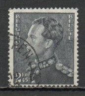 Belgium, 1936, King Leopold III/Poortman Type, 2.45Fr, USED - 1936-1951 Poortman