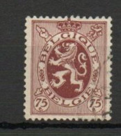 Belgium, 1932, Heraldic Lion, 75c/Brown, USED - 1929-1937 Heraldieke Leeuw