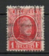 Belgium, 1927, King Albert I/Houyoux Type, 1Fr/Red, USED - 1922-1927 Houyoux