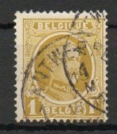 Belgium, 1926, King Albert I/Houyoux Type, 1Fr/Yellow, USED - 1922-1927 Houyoux