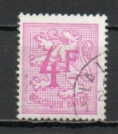 Belgium, 1974, Numeral On Heraldic Lion, 4Fr, USED - 1951-1975 Heraldic Lion