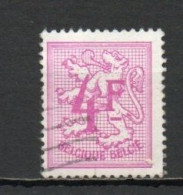 Belgium, 1974, Numeral On Heraldic Lion, 4Fr, USED - 1951-1975 Heraldic Lion