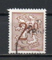 Belgium, 1970, Numeral On Heraldic Lion, 2.50Fr, USED - 1951-1975 Heraldic Lion