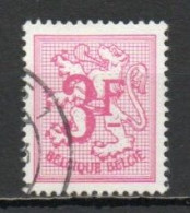 Belgium, 1970, Numeral On Heraldic Lion, 3Fr, USED - 1951-1975 Heraldic Lion