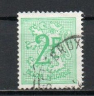 Belgium, 1967, Numeral On Heraldic Lion, 2Fr, USED - 1951-1975 Heraldic Lion