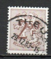 Belgium, 1970, Numeral On Heraldic Lion, 2.50Fr, USED - 1951-1975 Heraldic Lion