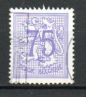 Belgium, 1966, Numeral On Heraldic Lion, 75c, USED - 1951-1975 Heraldic Lion