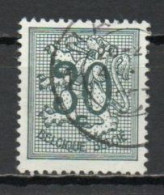 Belgium, 1957, Numeral On Heraldic Lion, 30c, USED - 1951-1975 Heraldic Lion