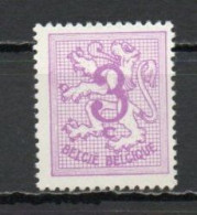 Belgium, 1957, Numeral On Heraldic Lion, 3c, MNH - 1951-1975 Heraldic Lion