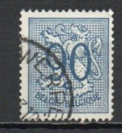 Belgium, 1951, Numeral On Heraldic Lion, 90c, USED - 1951-1975 Heraldic Lion