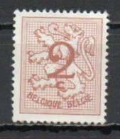Belgium, 1957, Numeral On Heraldic Lion, 2c, MNH - 1951-1975 Heraldic Lion