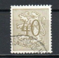 Belgium, 1951, Numeral On Heraldic Lion, 40c, USED - 1951-1975 Heraldic Lion