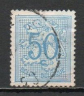 Belgium, 1951, Numeral On Heraldic Lion, 50c, USED - 1951-1975 Heraldic Lion