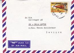 Turkey - 1974 - Letter - Airmail - Sent From Izmir To Switzerland - Caja 31 - Used Stamps