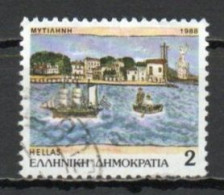 Greece, 1988, Prefecture Capitals/Mytilene, 2D, USED - Oblitérés