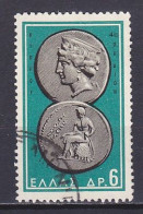 Greece, 1963, Ancient Coins/Aphrodite And Apollo, 6D, USED - Gebraucht