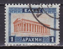 Greece, 1933, Thesseion Temple/Front Columns Cross Hatched, 1D, USED - Oblitérés