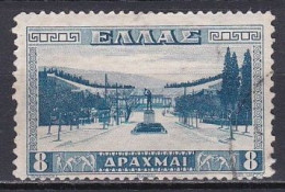 Greece, 1934, Athens Stadium, 8D, USED - Oblitérés