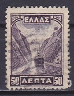 Greece, 1927, Corinth Canal, 50l, USED - Oblitérés