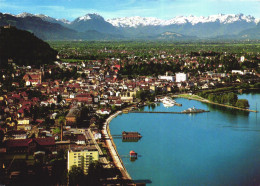 BREGENZ, VORARLBERG , ARCHITECTURE, BOAT, MOUNTAIN, PORT, PANORAMA, SHIP,  AUSTRIA, POSTCARD - Bregenz