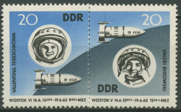 DDR 1963 Weltraumfahrt Wostok 5 Und 6 Raumschiffe 970/71 Postfrisch - Unused Stamps