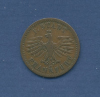 Frankfurt Stadt Heller 1849, Gekrönter Adler, J 16 Ss+ (m2053) - Petites Monnaies & Autres Subdivisions