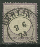 Deutsches Reich 1872 Adler Mit Gr. Brustschild 16 Gestempelt, Zahnfehler - Usati