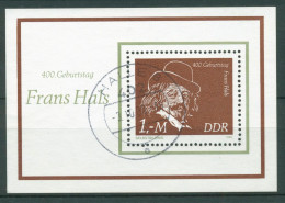 DDR 1980 Maler Frans Hals Gemälde Block 61 Gestempelt (C96822) - Altri & Non Classificati