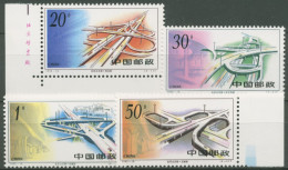 China 1995 Straßenbauwerke 2612/15 Teils Mit Ecke, Postfrisch - Ungebraucht