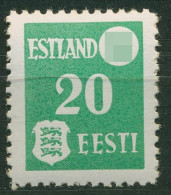 Estland 1941 Freimarke Landespost Dickes, Gestrichenes Papier 2 X Postfrisch - Ocupación 1938 – 45