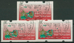 Israel ATM 1992 Automatenmarken Versandstellensatz 3 Werte, ATM 4 S1 Gestempelt - Franking Labels