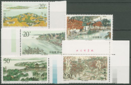 China 1995 Der Taihu In Den Jahreszeiten 2618/22 Mit Rand Und Ecke Postfrisch - Unused Stamps