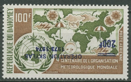 Dahomey 1974 Unternehmen Skylab 552 K Postfrisch, Aufdruck Kopfstehend - Benin – Dahomey (1960-...)