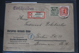 Berlin Und Brandenburg Auf Brief Als Mischfrankatur Nach Berlin Halensee #BB382 - Berlino & Brandenburgo