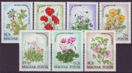 HUNGARY 2887-2893,unused,flowers - Nuovi