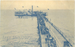Coney Island - Iron Steamboat Leaving Dreamland Pier - Otros & Sin Clasificación