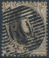 [O TB] N° 14A, Obl Concours 'P60' Herve - Coba +12 € - 1863-1864 Medallones (13/16)