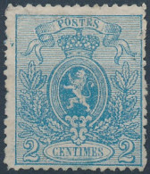 [(*) TB] N° 24, 2c Bleu, Centrage Correct - Très Frais - Cote: 210€ - 1866-1867 Coat Of Arms