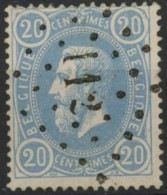 [O TB] N° 31, Superbe Obl Centrale 'LP112' Ensival, Coba +15€ - 1869-1883 Leopold II