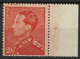 [** SUP] N° 435B, 20F Rouge-vermillon Bdf N° De Planche 2. Rare - Cote: 900€ - 1936-1951 Poortman