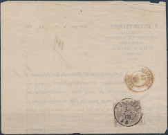 [Lettre SUP] 1866 : N° 25 Sur Imprimé Complet DC De Jemappes Et Marque D'entrée Belgique-France DC 'Belgique-Douai' Le 1 - 1869-1888 Lion Couché