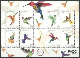 Caribbean Netherlands 2018 Mi Sheet 59-66 MNH  (ZS2 CNLark59-66STEU) - Hummingbirds