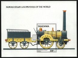 Tansania 1989 - Mi-Nr. Block 94 ** - MNH - Lokomotiven / Locomotives - Barbados (...-1966)