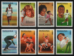 Tansania 1989 - Mi-Nr. 555-562 ** - MNH - Sportler - Barbados (...-1966)